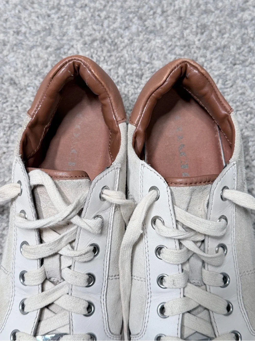 Coach Paddy Chalk Multi Suede Leather Sneakers Women’s 9.5